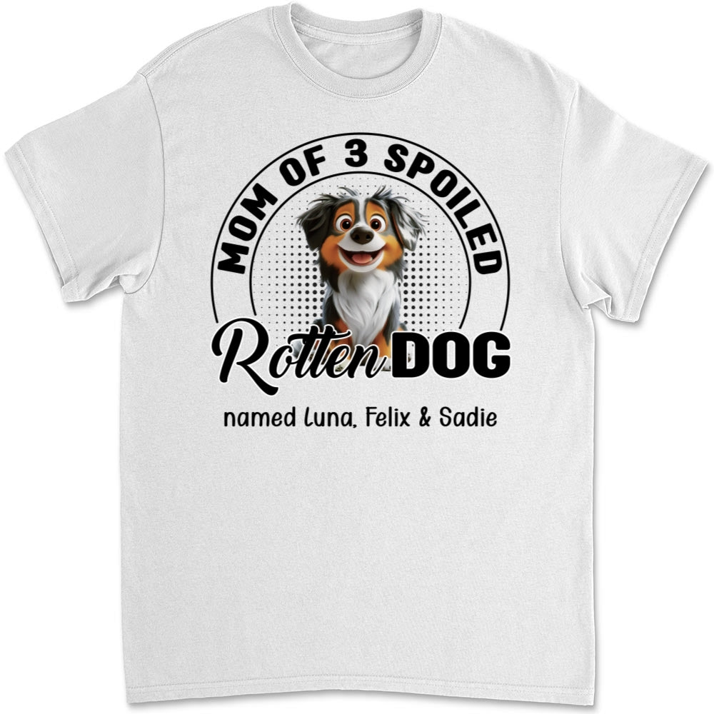Lovely Spoiled Rotten Dog Chibi Cartoon - Personalized Custom Unisex T-Shirt