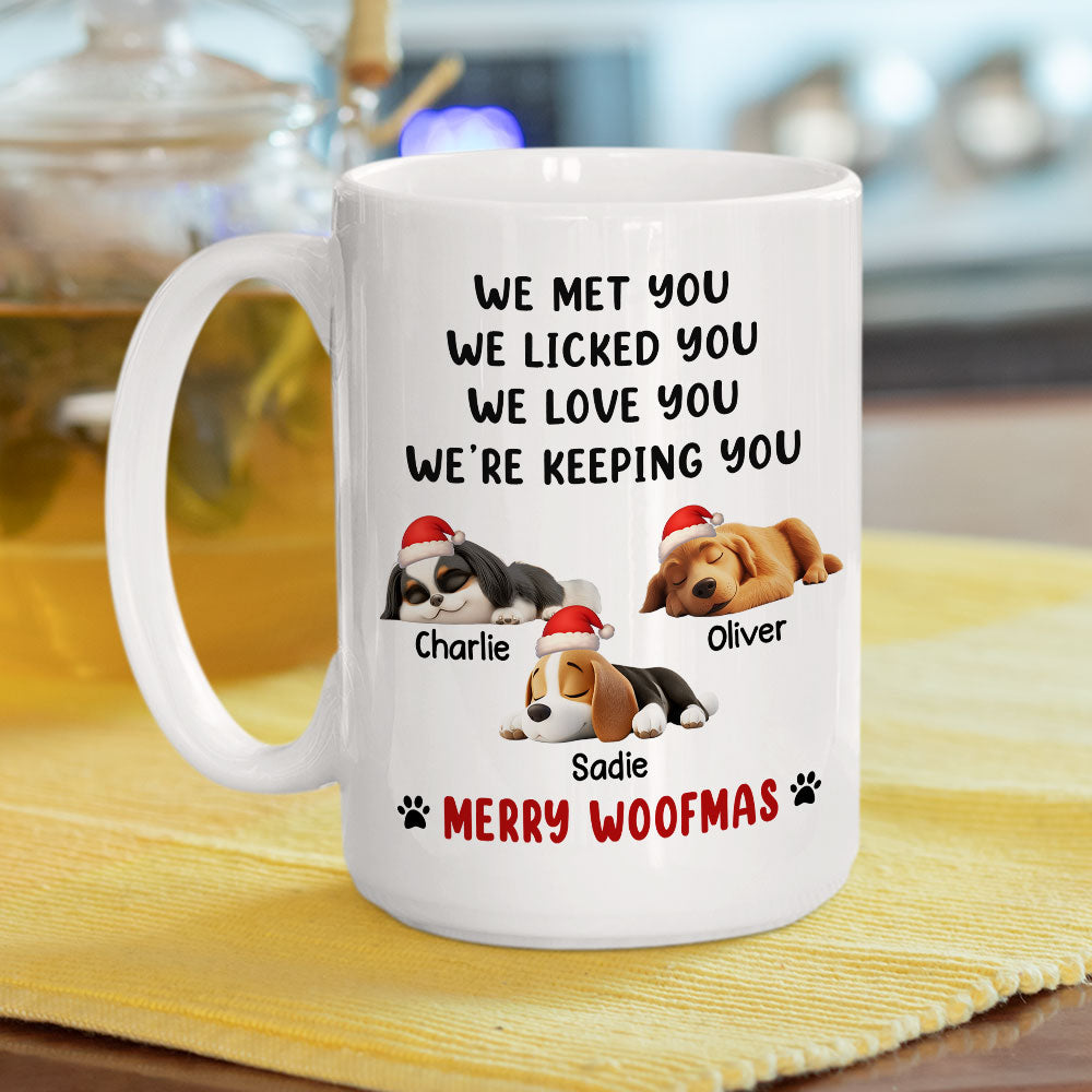 We Licked And Love You Ver Christmas - Personalized Custom Coffee Mug