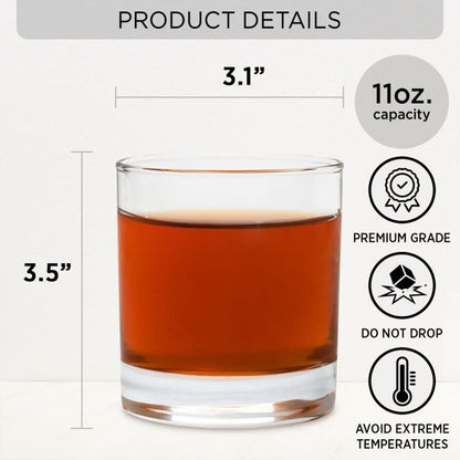 Putting Up With Funny Dad - Personalized Custom Whiskey Glass
