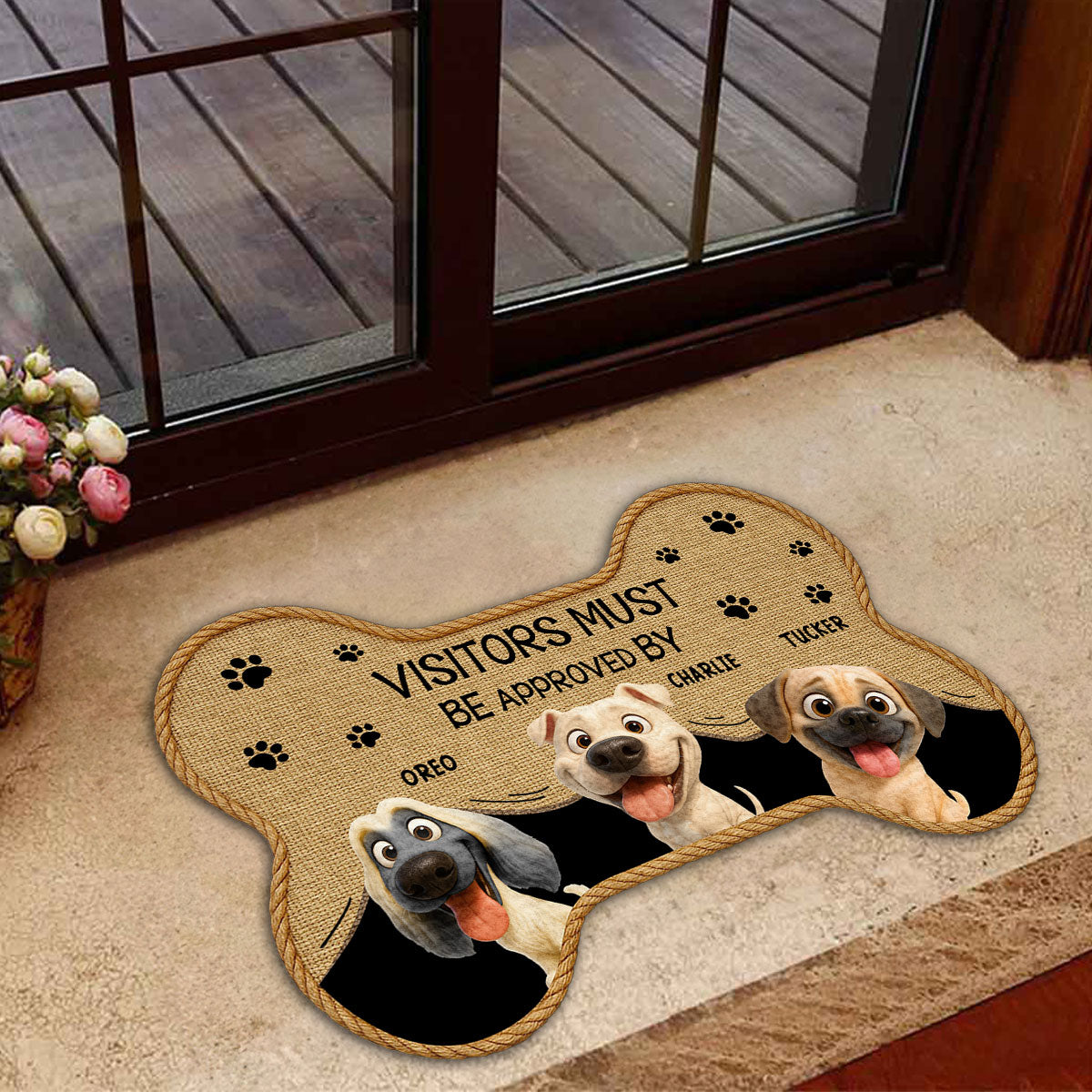 Let Us See - Personalized Custom Doormat