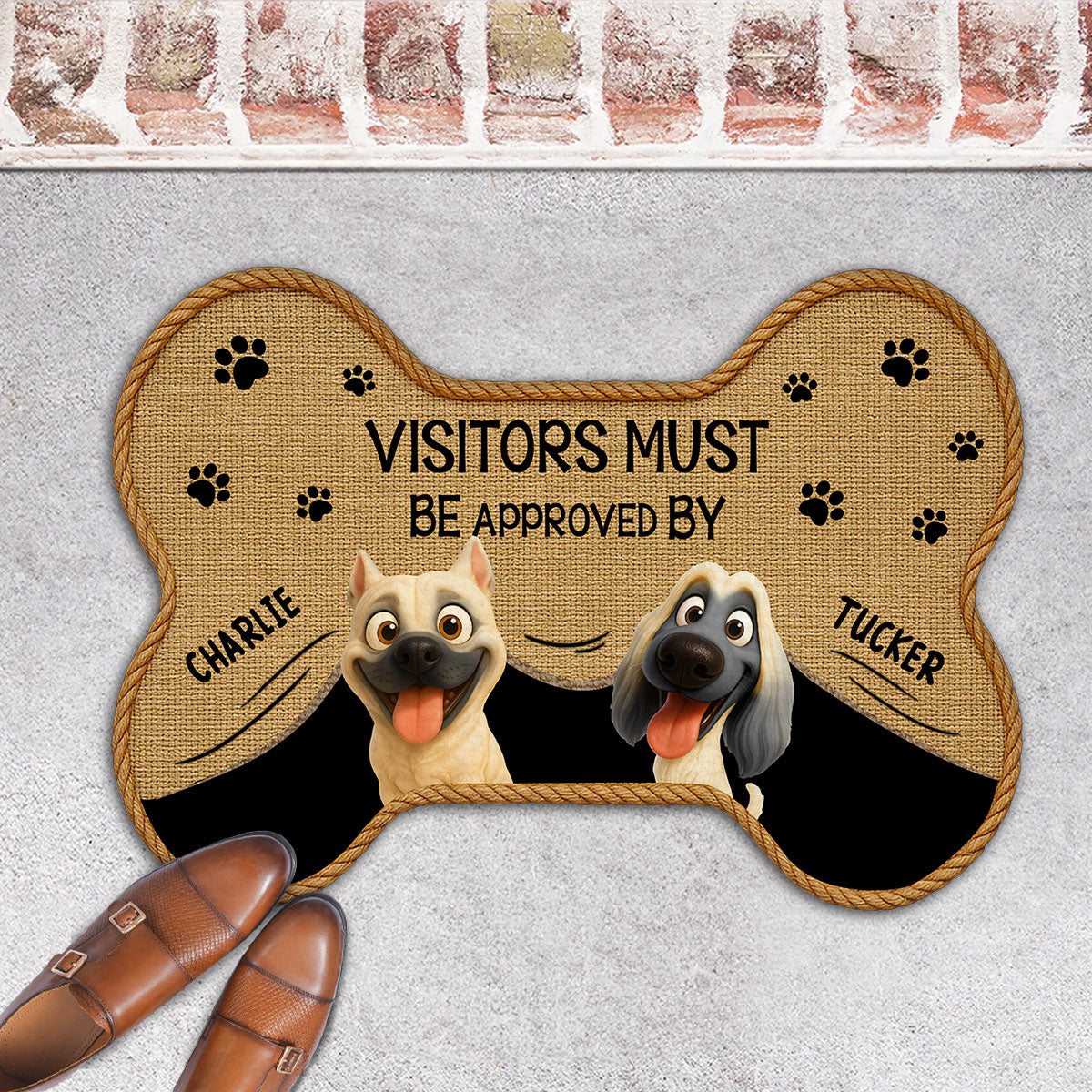 Let Us See - Personalized Custom Doormat