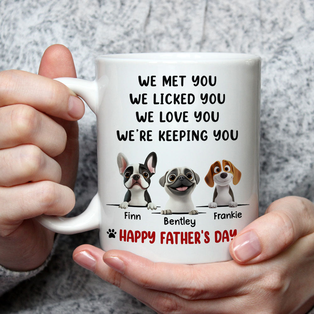 We Licked And Love You Ver 2 - Personalized Custom Coffee Mug