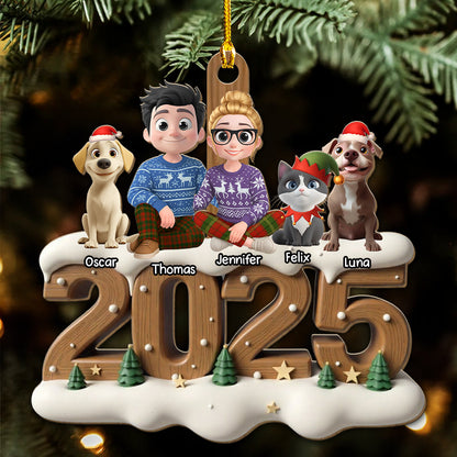 From This Year Fur Ver - Personalized Custom 3D Effect Wood Ornament