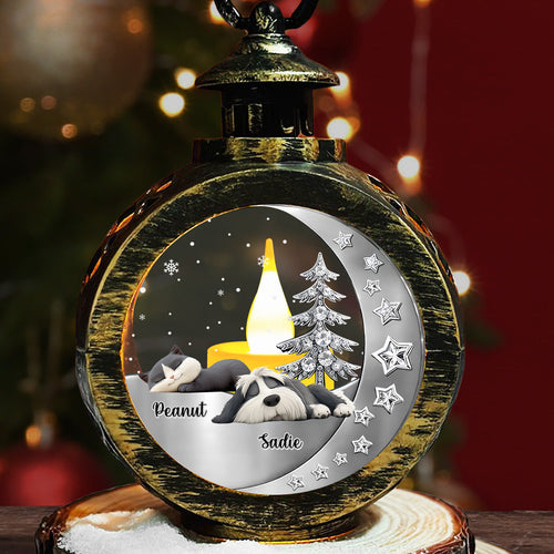 Beside My Babies - Personalized Custom 3D Effect Christmas Lantern