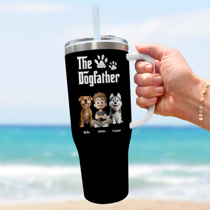 Cool Dog Father - Personalized Custom Tumbler