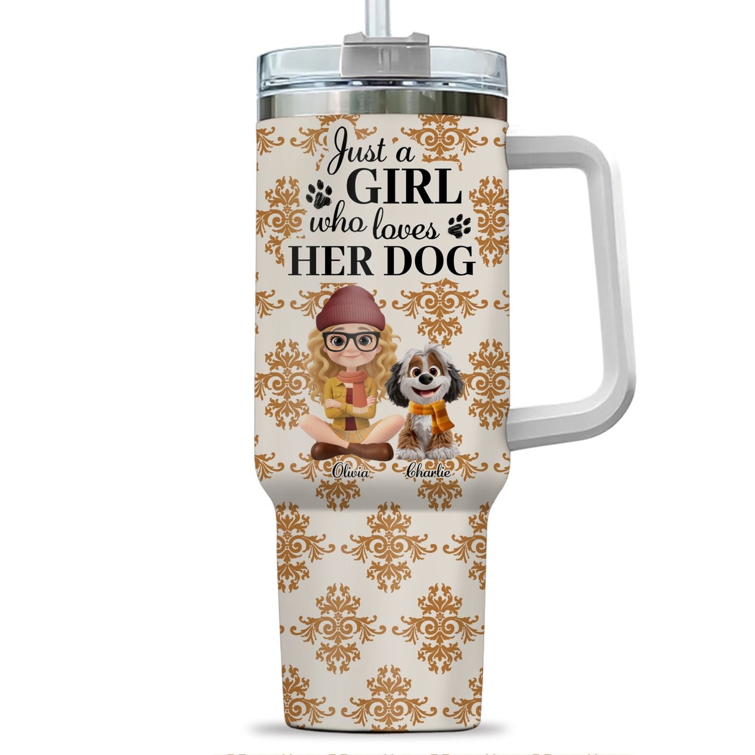Pumskin Dog Autumn - Personalized Custom Tumbler