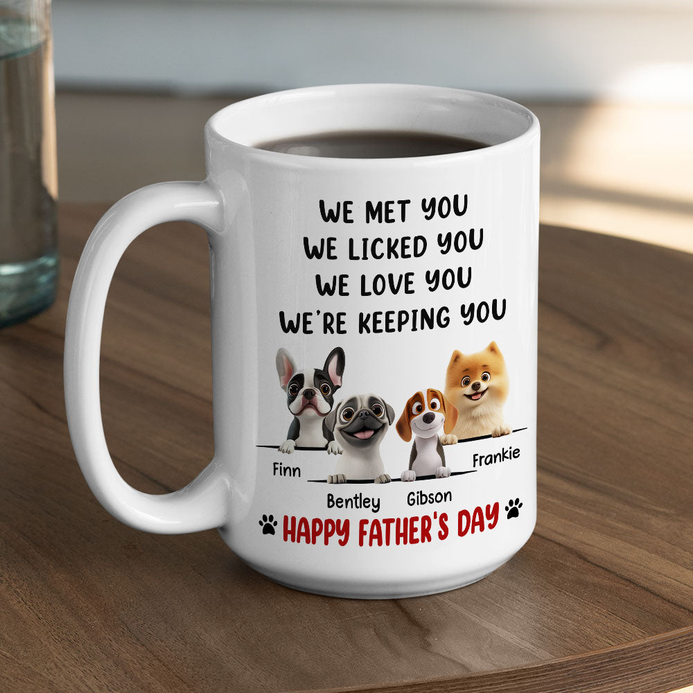 We Licked And Love You Ver 2 - Personalized Custom Coffee Mug