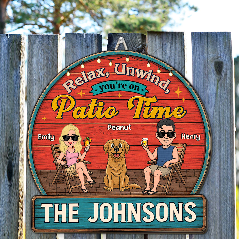 Cheers To Backyard Memories - Personalized Custom Wood Sign