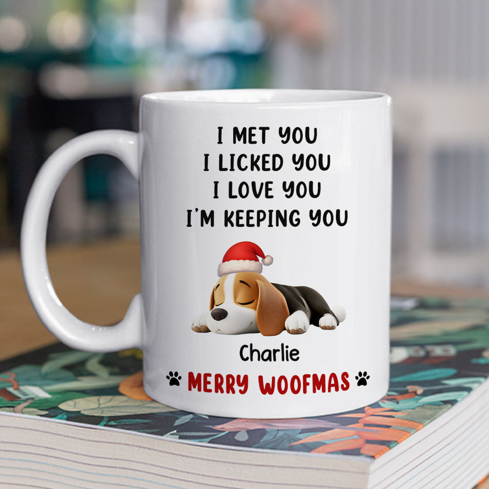 We Licked And Love You Ver Christmas - Personalized Custom Coffee Mug