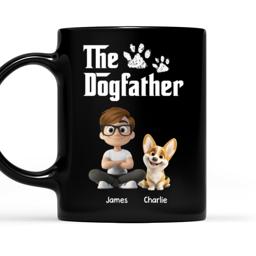 Cool Dog Father - Personalized Custom Coffee Mug