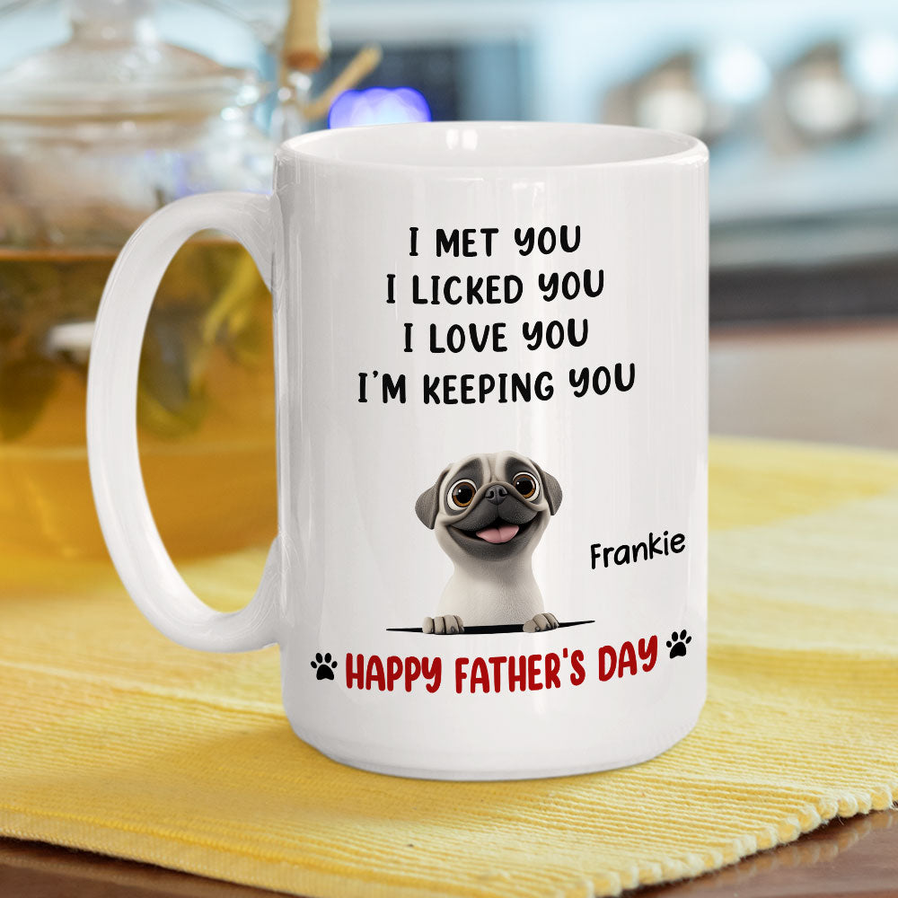 We Licked And Love You Ver 2 - Personalized Custom Coffee Mug