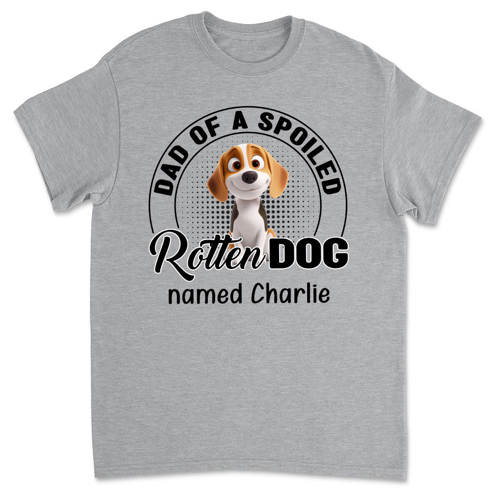 Lovely Spoiled Rotten Dog Chibi Cartoon - Personalized Custom Unisex T-Shirt