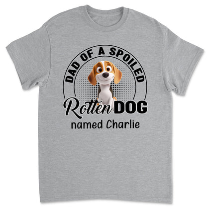 Lovely Spoiled Rotten Dog Chibi Cartoon - Personalized Custom Unisex T-Shirt