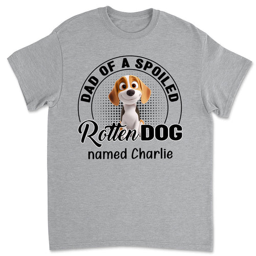 Lovely Spoiled Rotten Dog Chibi Cartoon - Personalized Custom Unisex T-Shirt