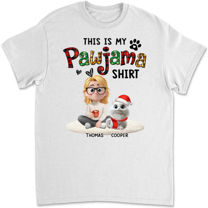 Pawjama Shirt Funny Cartoon Ver Cat - Personalized Custom Unisex T-Shirt
