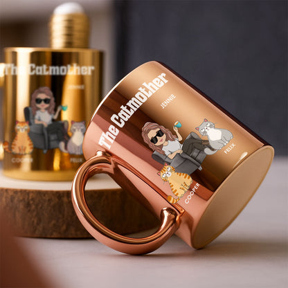 The Catmother - Personalized Custom Metallic Mug