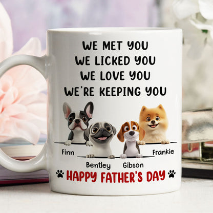 We Licked And Love You Ver 2 - Personalized Custom Coffee Mug
