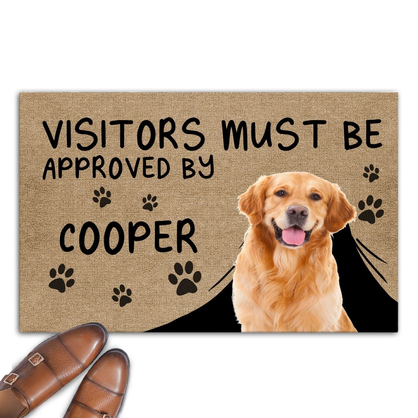 Approved By Dog Cartoon Version 2 Photo - Personalized Custom Doormat