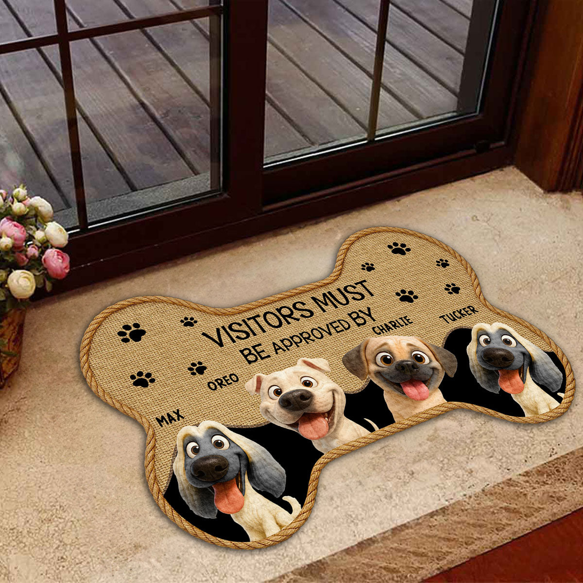 Let Us See - Personalized Custom Doormat