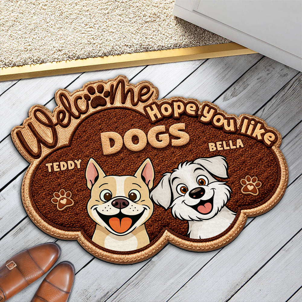 The Dog Runs This House - Personalized Custom Doormat