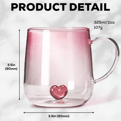 The Catmother - Personalized Custom Pink Gradient Glass Mug