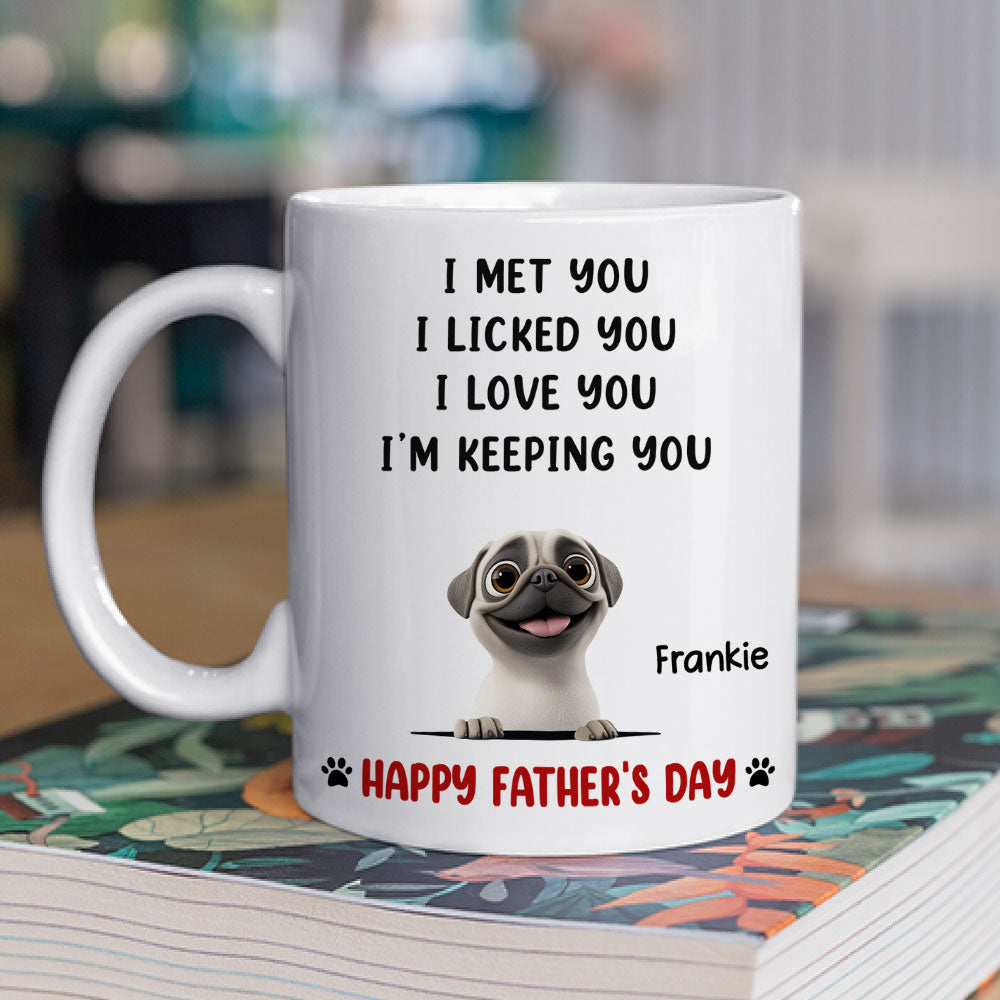 We Licked And Love You Ver 2 - Personalized Custom Coffee Mug