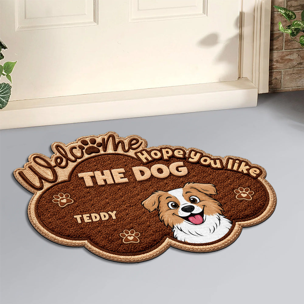 The Dog Runs This House - Personalized Custom Doormat