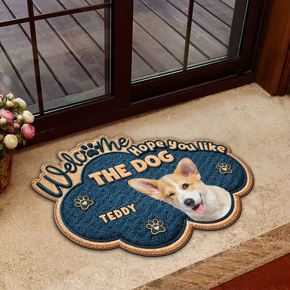 The Dog Owns This House - Personalized Custom Doormat