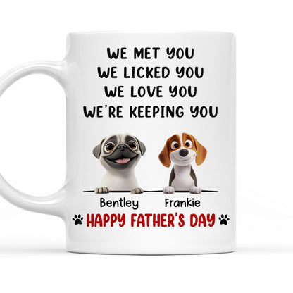 We Licked And Love You Ver 2 - Personalized Custom Coffee Mug
