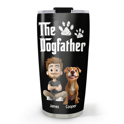 Cool Dog Father - Personalized Custom Tumbler