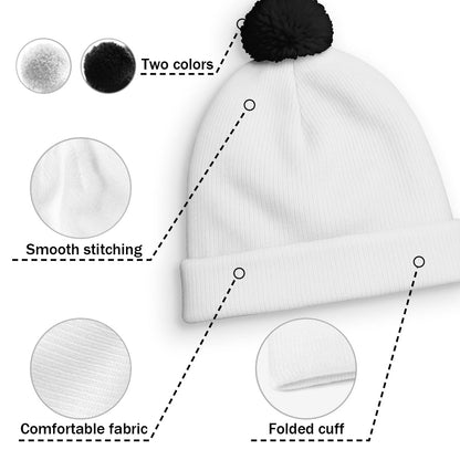 Just A Girl And Her Lovely Dogs - Personalized Custom Bobble Beanie Hat