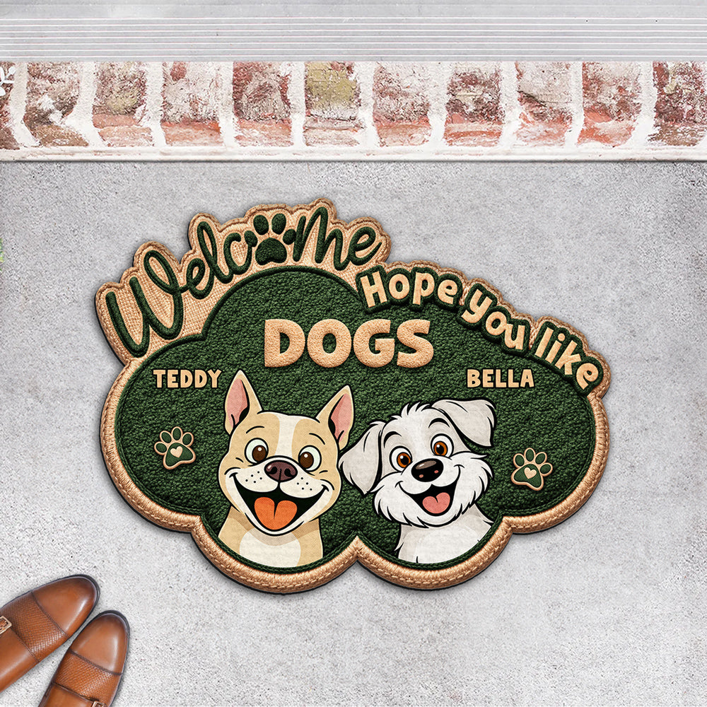 The Dog Owns This House - Personalized Custom Doormat