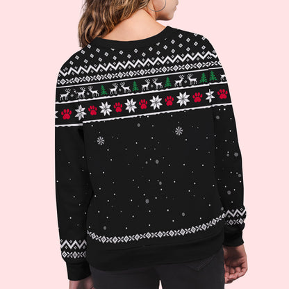 A Girl And Her Dog - Personalized Custom All-Over-Print Sweatshirt