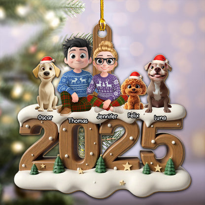 From This Year Onwards - Personalized Custom 3D Effect Wood Ornament