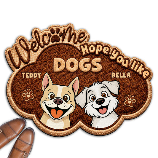 The Dog Runs This House - Personalized Custom Doormat