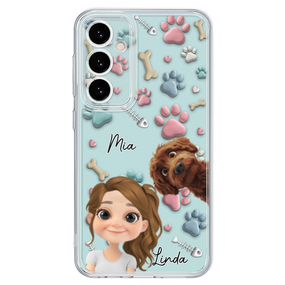 Pet And Human Cartoon - Personalized Custom Phone Case