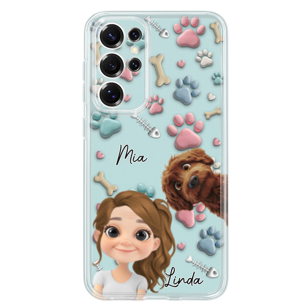 Pet And Human Cartoon - Personalized Custom Phone Case