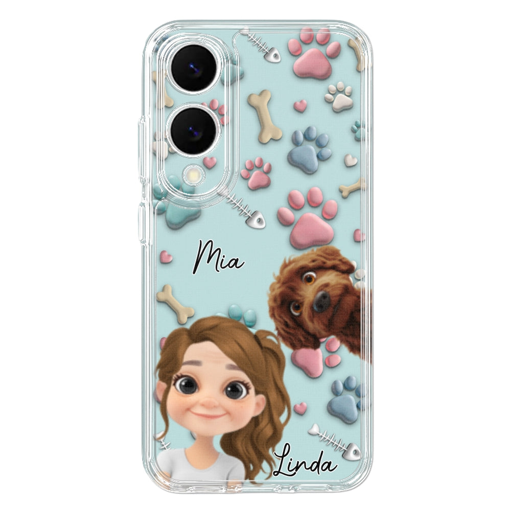 Pet And Human Cartoon - Personalized Custom Phone Case