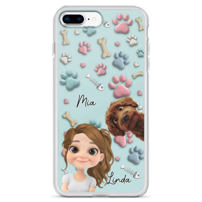 Pet And Human Cartoon - Personalized Custom Phone Case