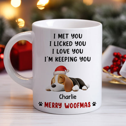 We Licked And Love You Ver Christmas - Personalized Custom Coffee Mug
