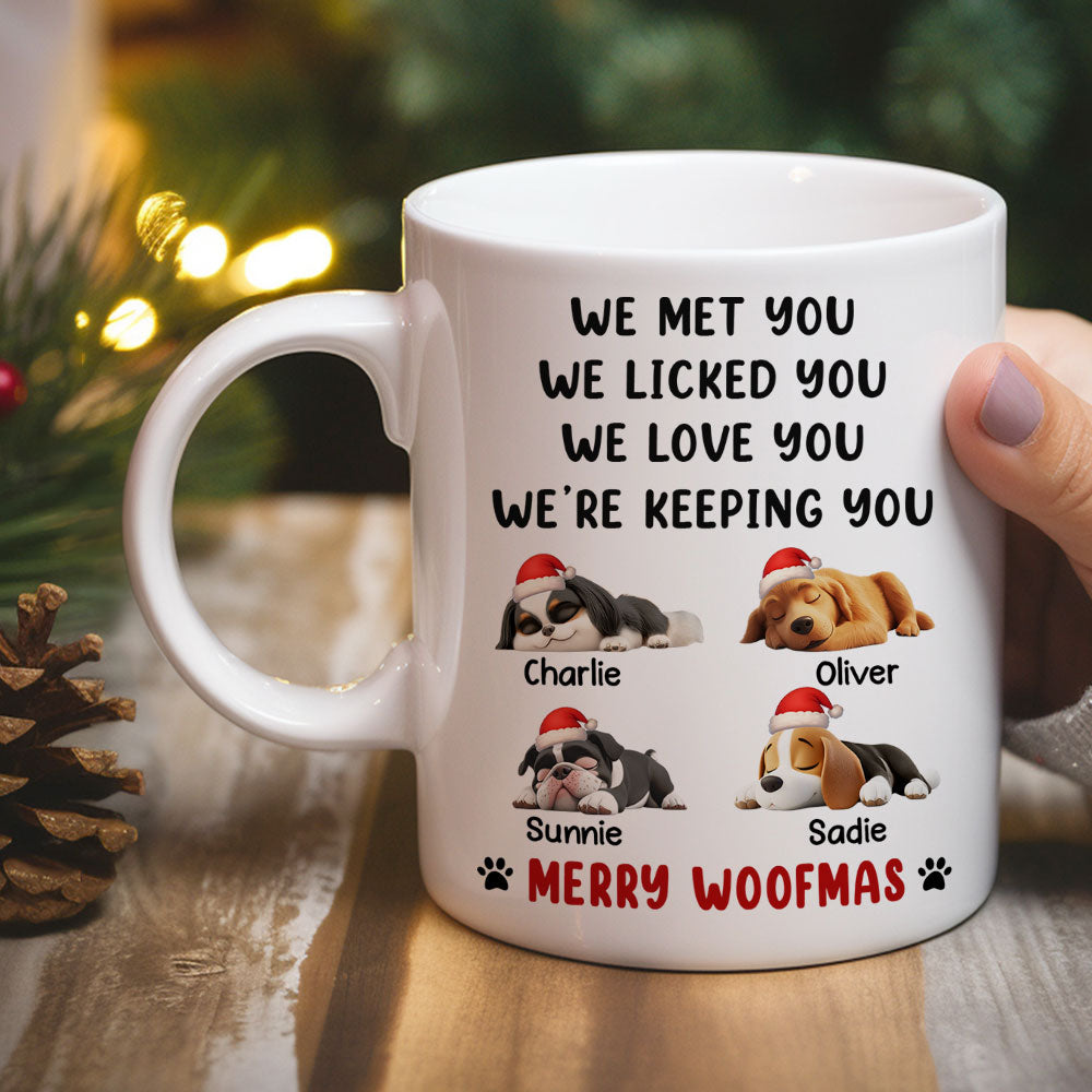 We Licked And Love You Ver Christmas - Personalized Custom Coffee Mug