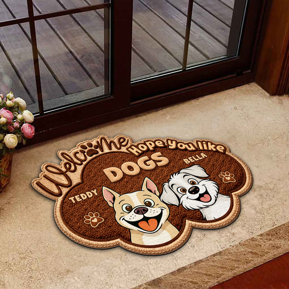 The Dog Runs This House - Personalized Custom Doormat