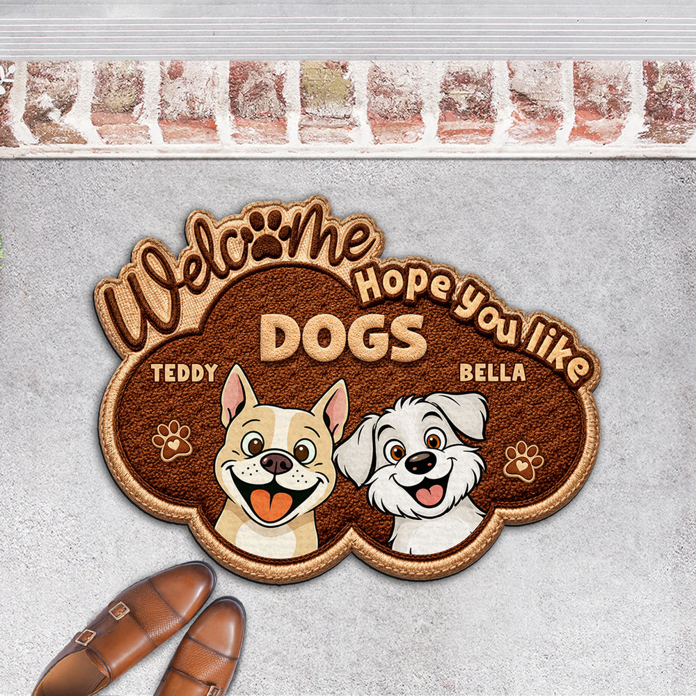 The Dog Runs This House - Personalized Custom Doormat