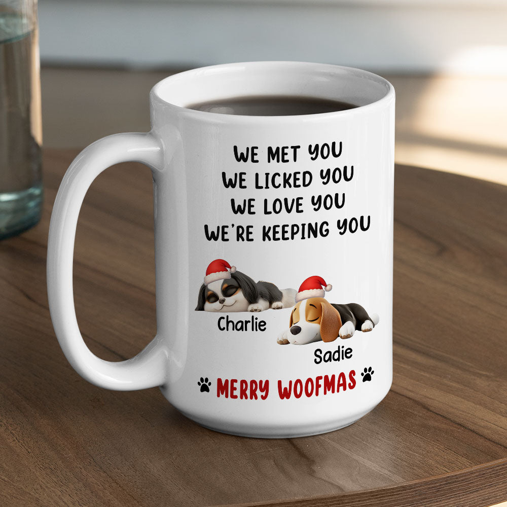 We Licked And Love You Ver Christmas - Personalized Custom Coffee Mug