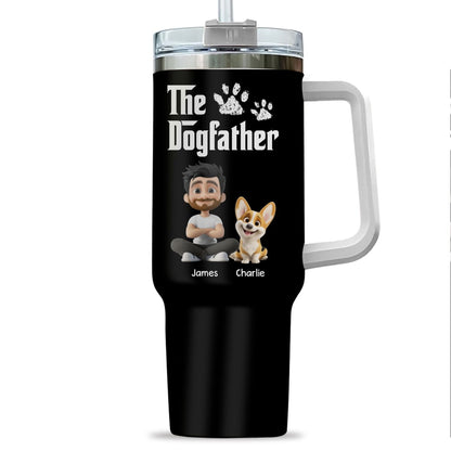 Cool Dog Father - Personalized Custom Tumbler