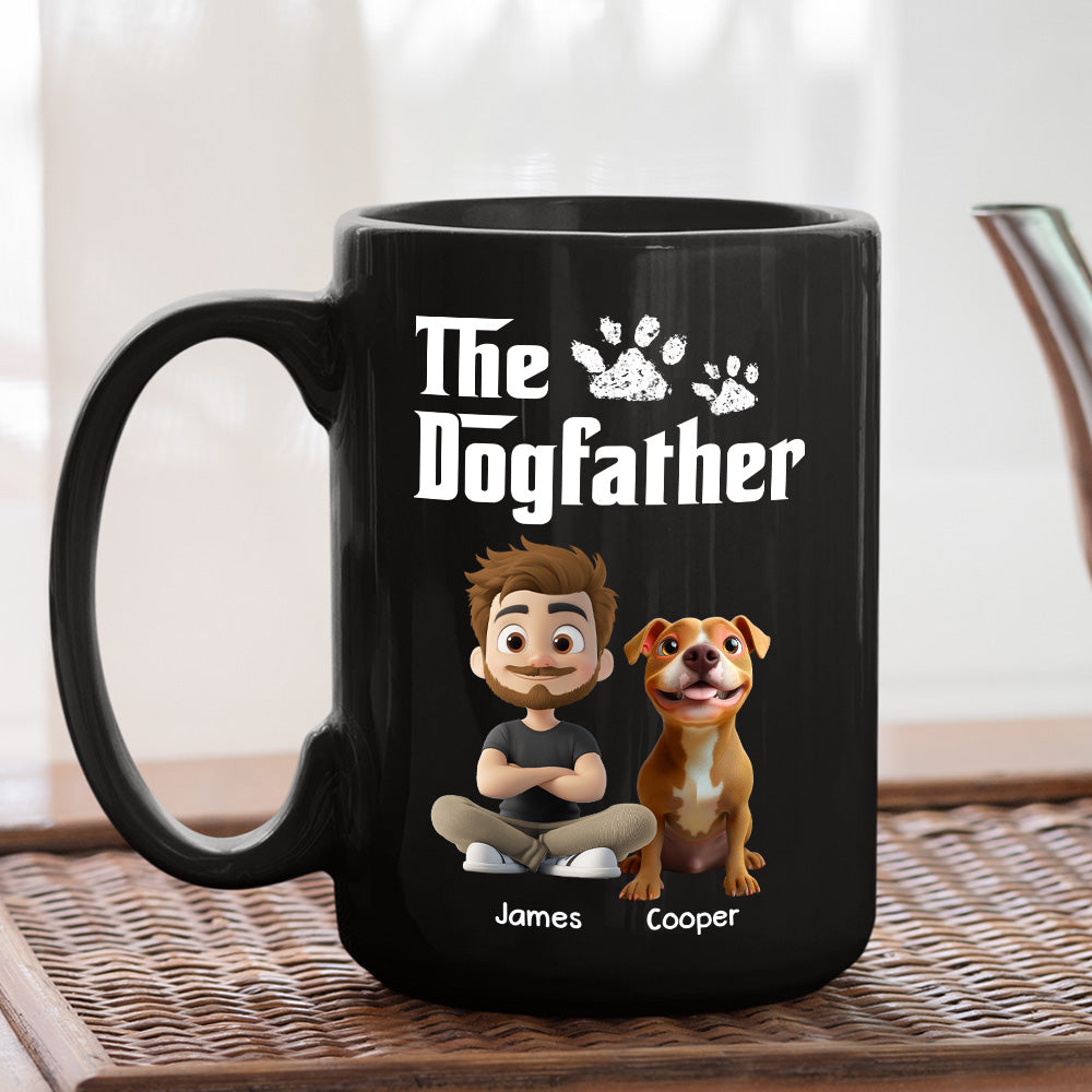 Cool Dog Father - Personalized Custom Coffee Mug