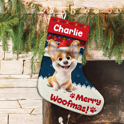 Funny Dog Christmas - Personalized Custom Christmas Stocking